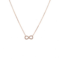 ROSE GOLD CZ INFINITY NECKLACE