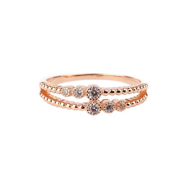 gold double ring