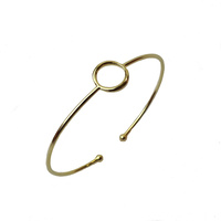 YELLOW GOLD CIRCLE CUFF