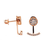 ROSE GOLD MINI CZ EAR JACKETS