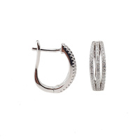 STERLING SILVER U SHAPED HOOPS