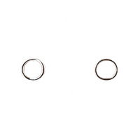 STERLING SILVER OPEN CIRCLE STUDS