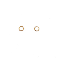 YELLOW GOLD OPEN CIRCLE STUDS