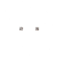 STERLING SILVER 6mm CLAW SET CZ STUDS