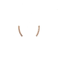 ROSE GOLD CURVED BAR STUDS