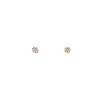 ROSE GOLD SMALL CUBIC ZIRCONIA CLUSTER STUDS