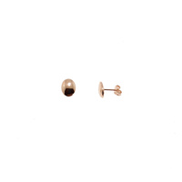 ROSE GOLD OVAL STUDS