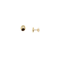 YELLOW GOLD OVAL STUDS