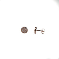 ROSE GOLD MOSAIC DISC STUDS