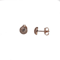ROSE GOLD CZ DOME STUDS