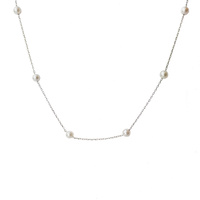 STERLING SILVER PEARL NECKLACE