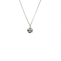 STERLING SILVER FOUR LEAF CLOVER NECKLACE