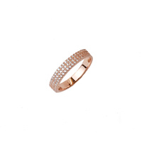 ROSE GOLD WIDE CZ PAVE BAND RING