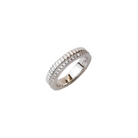 STERLING SILVER DOUBLE BAND RING
