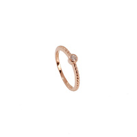 ROSE GOLD SMALL CZ RING WITH DOTS