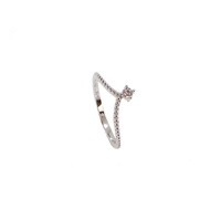 STERLING SILVER POINTED RING