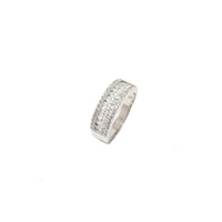 STERLING SILVER DETAILED BAND RING