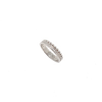 STERLING SILVER DOUBLE BAND RING 