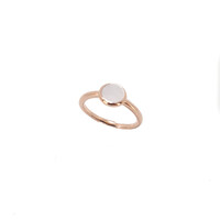 ROSE GOLD MOTHER OF PEARL DISC RING