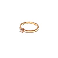 ROSE GOLD SMALL CZ SOLITAIRE RING