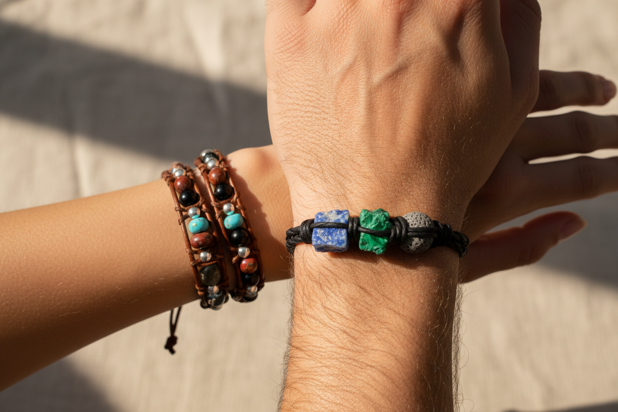 Leather & Natural Stone