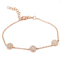 ROSE GOLD THREE CIRCLE BRACELET