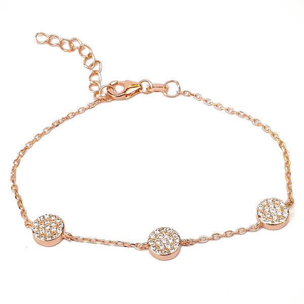 ROSE GOLD THREE CIRCLE BRACELET