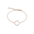 ROSE GOLD CUBIC ZIRCONIA CIRCLE BRACELET