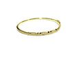 YELLOW GOLD CZ OPEN BANGLE