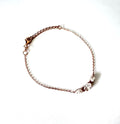 ROSE GOLD PLATED S/SIL 3 X OVAL CZ BRACELET