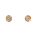 ROSE GOLD CZ CIRCLE STUDS