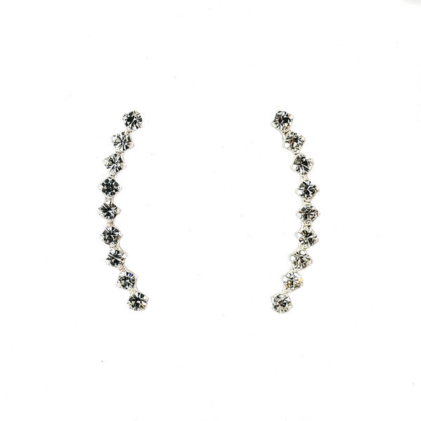 STERLING SILVER CZ EAR CLIMBERS