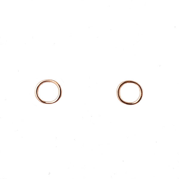 ROSE GOLD OPEN CIRCLE STUDS