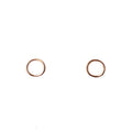 ROSE GOLD OPEN CIRCLE STUDS