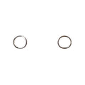 STERLING SILVER OPEN CIRCLE STUDS