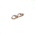 ROSE GOLD HUGGIES WITH FRESH WATER PEARL CIRCLE
