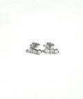 STERLING SILVER MULTI SHAPE CZ STUD EARRINGS