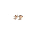 ROSE GOLD SMALL PAVE CZ DOT STUDS