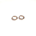 ROSE GOLD HUGGIES WITH SMALL CZS