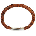 TAN LEATHER SINGLE STRAND BRACELET