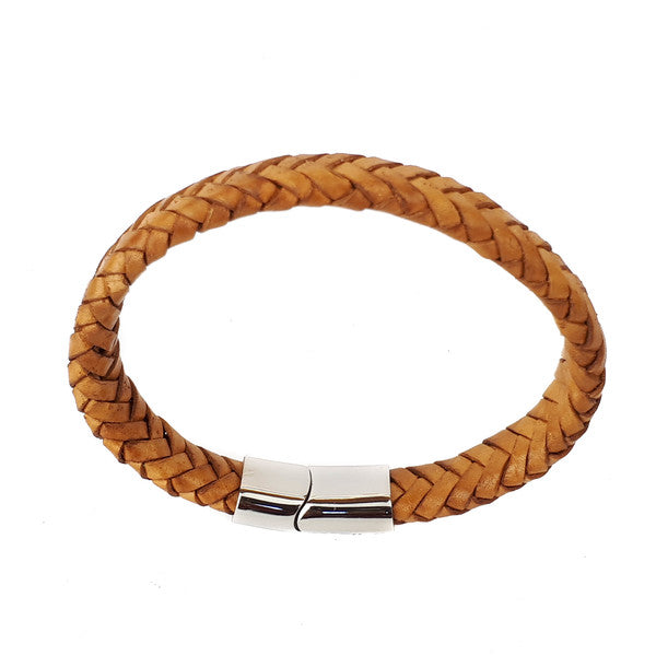 LIGHT BROWN LEATHER BRACELET