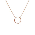 ROSE GOLD LARGE CIRCLE NECKLACE