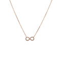 ROSE GOLD CZ INFINITY NECKLACE