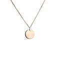 ROSE GOLD LARGE DISC NECKLACE