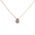 ROSE GOLD MOTHER OF PEARL TEARDROP PENDANT