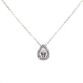 STERLING SILVER LARGE TEARDROP PENDANT