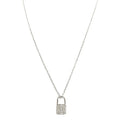 SILVER PADLOCK NECKLACE