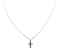 STERLING SILVER CROSS NECKLACE