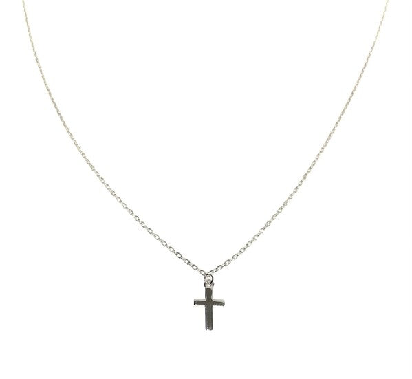 STERLING SILVER CROSS NECKLACE
