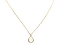 ROSE GOLD MOTHER OF PEARL TEARDROP NECKLACE